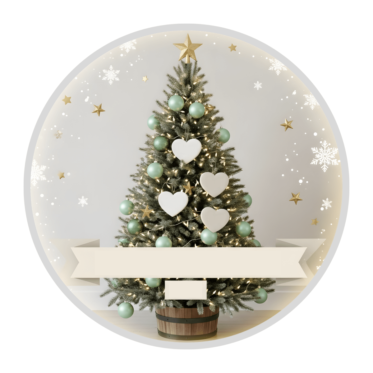 Personalised Family Christmas Tree Ornament – Custom Heart Names Personalisr Au