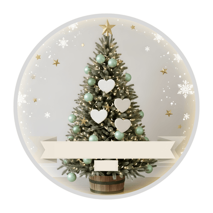Personalised Family Christmas Tree Ornament – Custom Heart Names Personalisr Au
