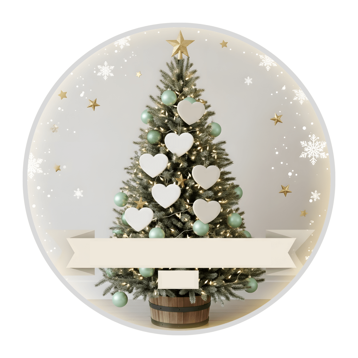 Personalised Family Christmas Tree Ornament – Custom Heart Names Personalisr Au