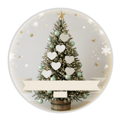 Personalised Family Christmas Tree Ornament – Custom Heart Names Personalisr Au