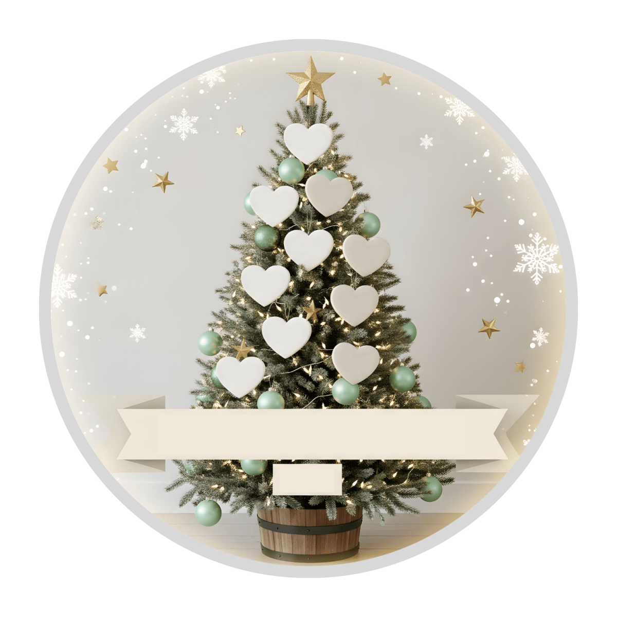 Personalised Family Christmas Tree Ornament – Custom Heart Names Personalisr Au
