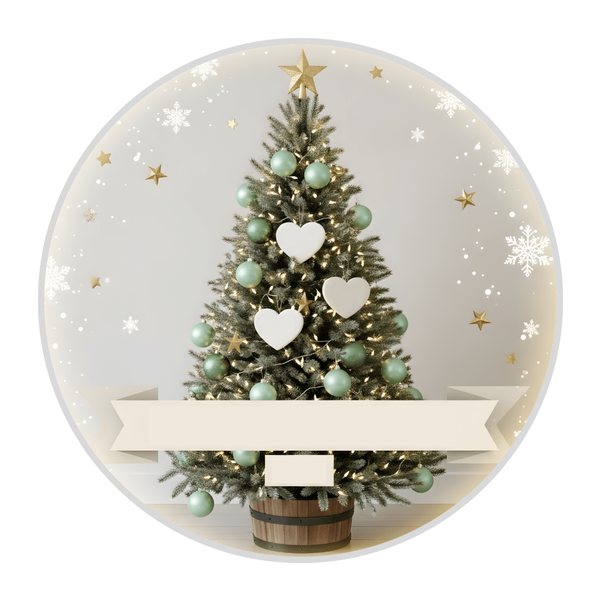 Personalised Family Christmas Tree Ornament – Custom Heart Names Personalisr Au