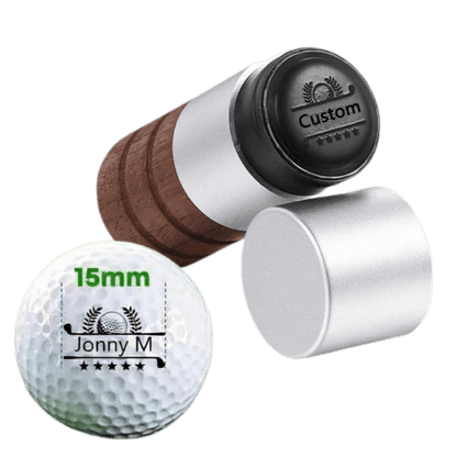 Personalised Golf Ball Stamp Kit (Refillable Deluxe 15mm)Golf Accessories