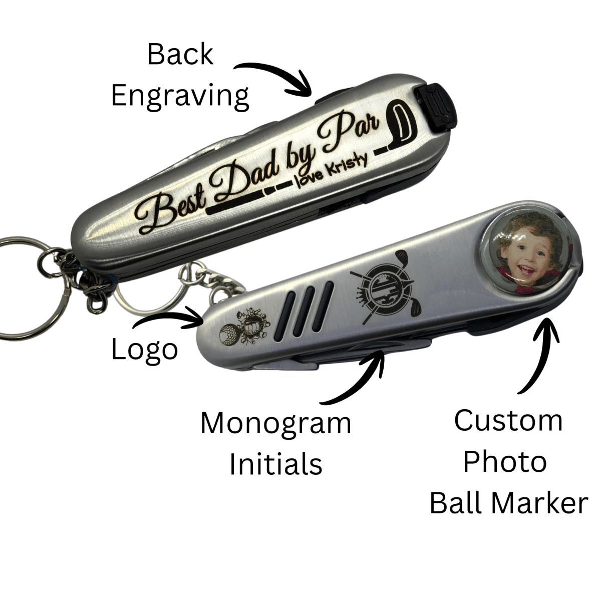 Personalised Golf Multi Tool with Photo Ball Marker | Golf Gift AustraliaGolf Accessories