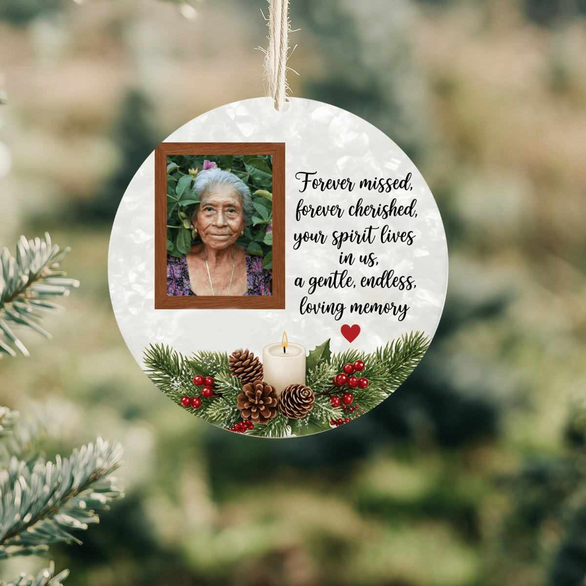 Personalised Memorial Photo Christmas OrnamentsChristmas Ornaments Personalisr Au