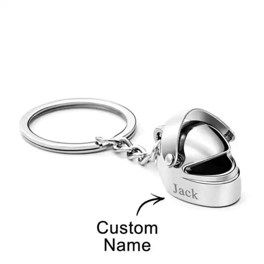 Personalised Motorcycle Helmets Keychain