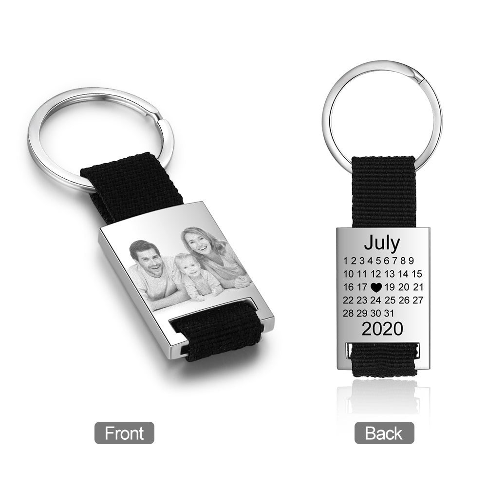 Personalised Photo & Calender KeychainKeychain