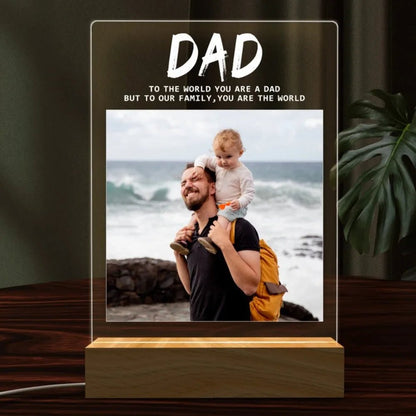 Personalised Photo Night Light Fathers Day Gift