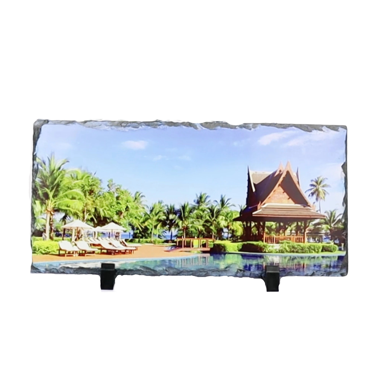 Personalised Photo Panoramic Slate 30cmx15cmphoto slate
