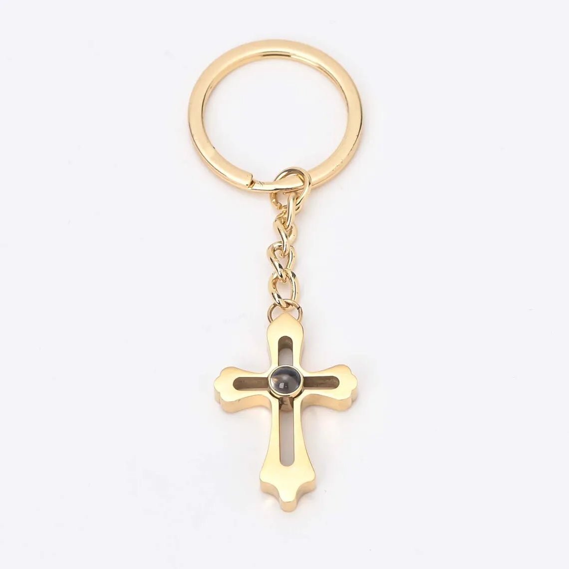 Personalised Photo Projection Keychains in Stainless Steel - Key Chains Personalisr Au
