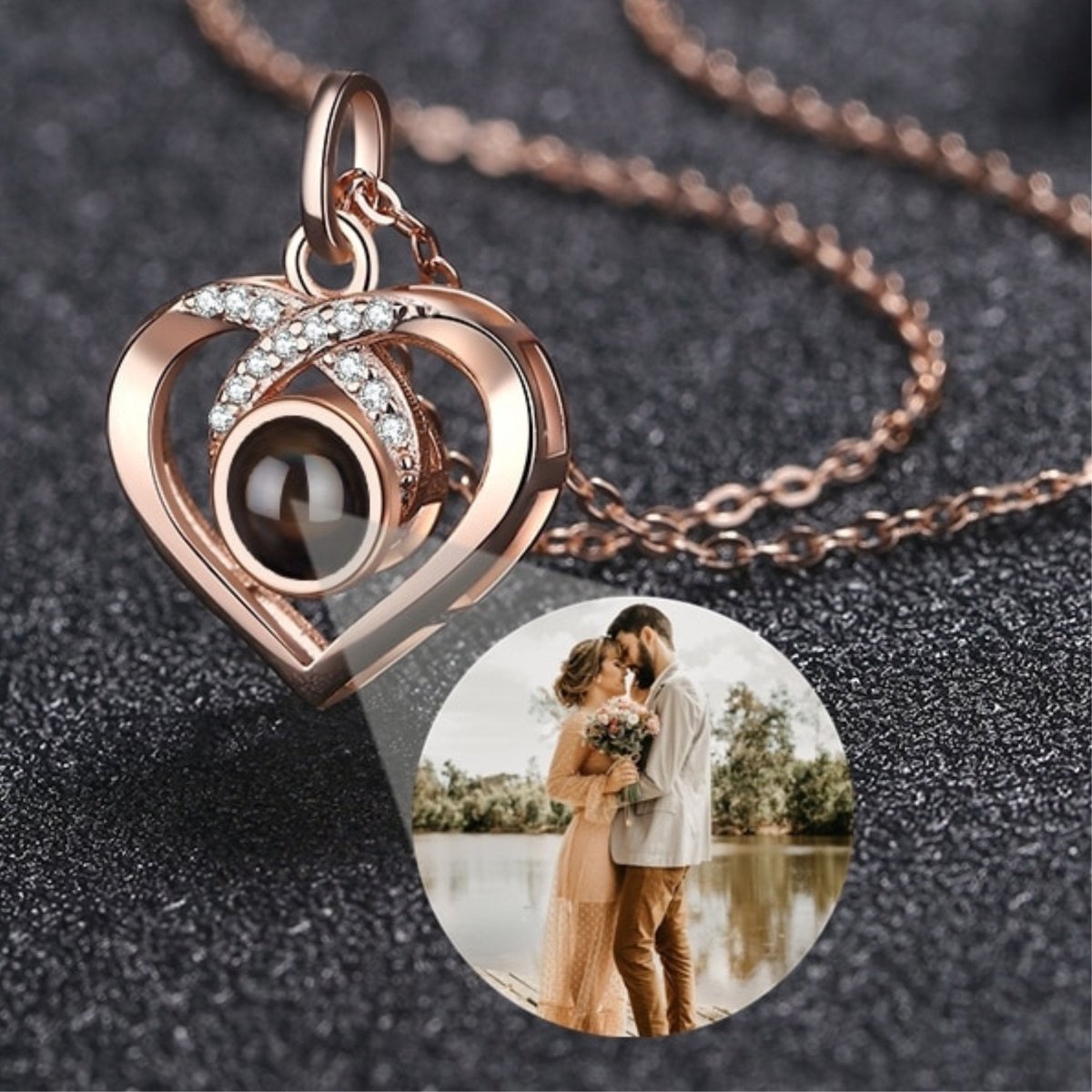 Personalised Photo Projection Necklace photo personalised necklace (Copy) not active do not orderPhoto Necklaces