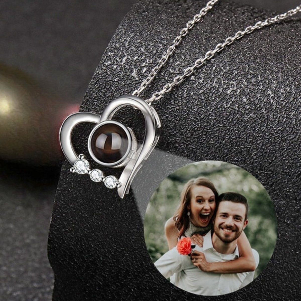 Personalised Photo Projection Necklace - Photo Necklaces - Personalisr Au