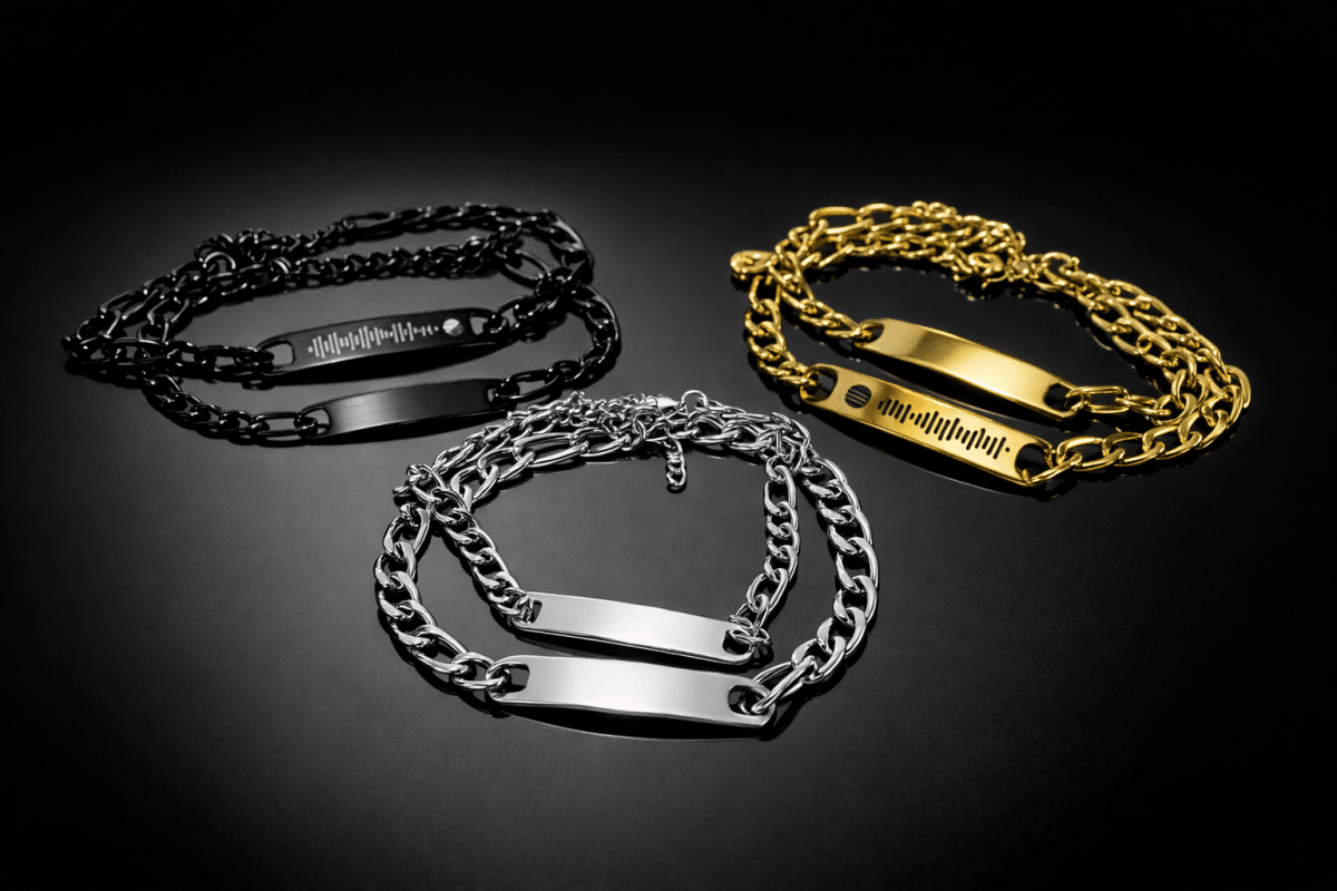 gold blacka dn silver braclets large and small styles