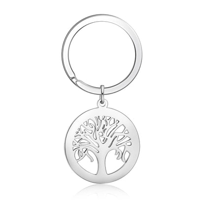 Personalised Tree of Life Stainless Steel KeychainPersonalised Keychain