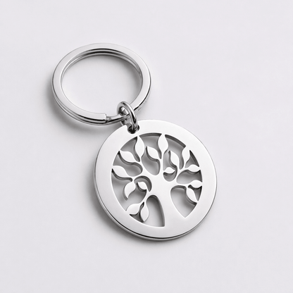 Tree of Life Keychain in silver 
