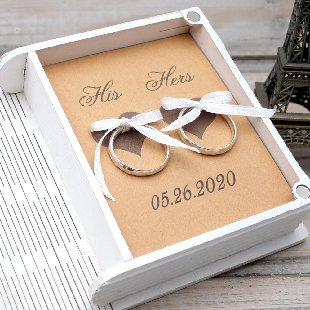 Personalised Wedding Book Ring BoxRing Box
