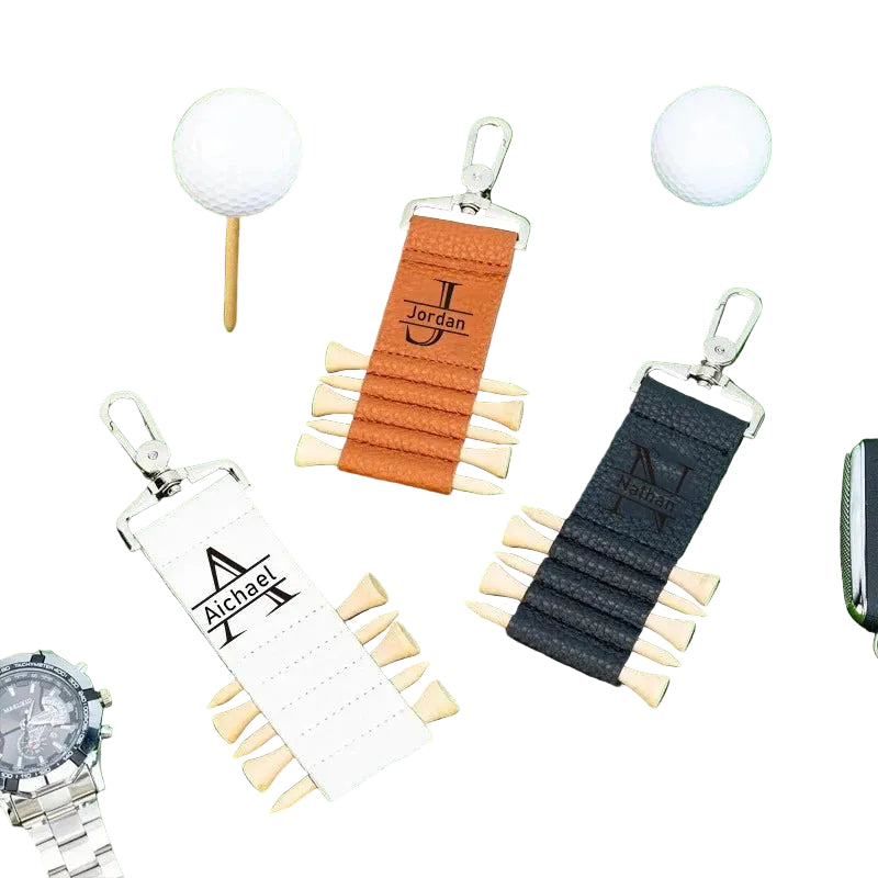 Personalized Engraved Wood Golf Tees & Holders- Engraved in Perth WA - Custom Golf Accessories