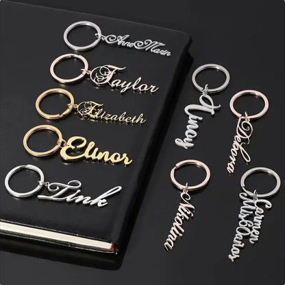 Personalized Keychain with Name – Custom Stainless Steel Keyring