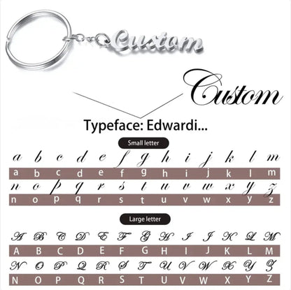 Personalized Keychain with Name – Custom Stainless Steel Keyring
