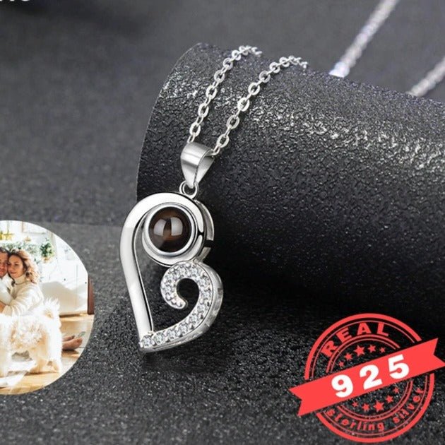 Photo Projection Couples Necklace Sets,Photo Necklaces