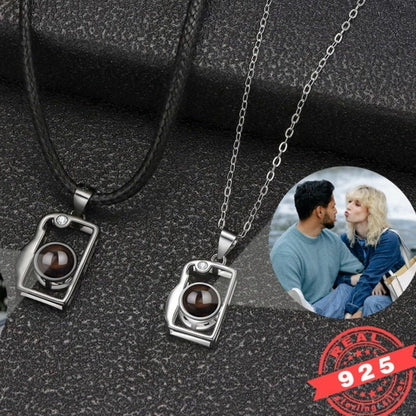 Photo Projection Couples Necklace Sets,Photo Necklaces