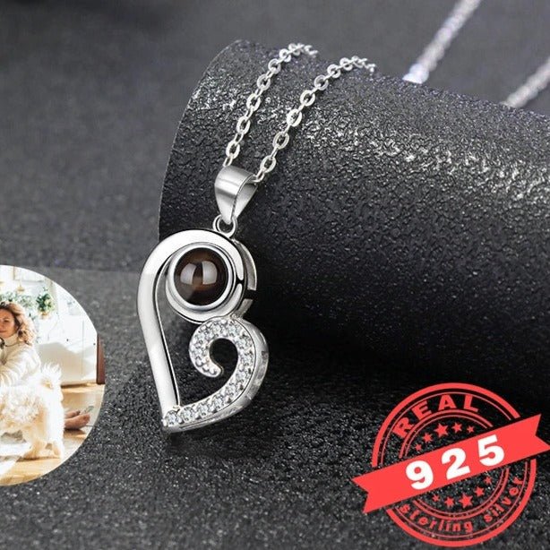 Photo Projection Couples Necklace Sets,Photo Necklaces