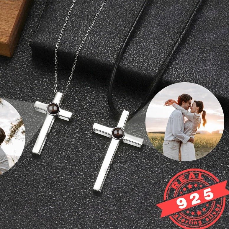 Photo Projection Couples Necklace Sets,Photo Necklaces