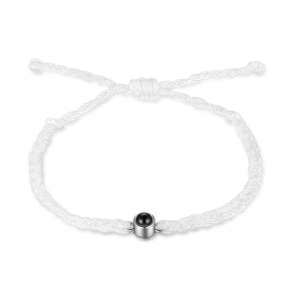 Photo Projection Woven Rope Bracelet - 2022-10,Photo Bracelets - Personalisr Au