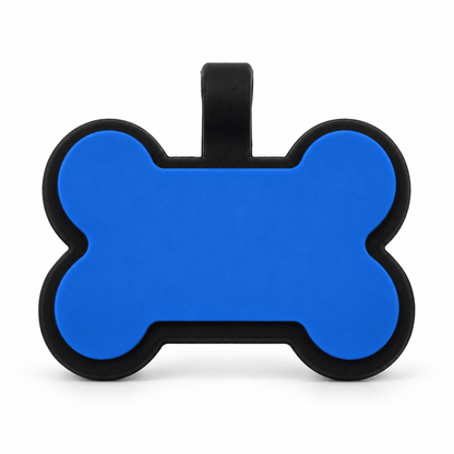 Plain Engraved Silicone Pet Identification Tagspet id tag