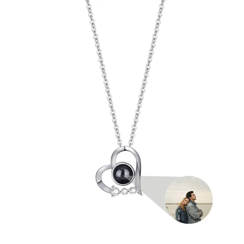 Premium Photo Projection 925 Sterling Silver Necklaces – Over 20 Stunning StylesPhoto Necklaces