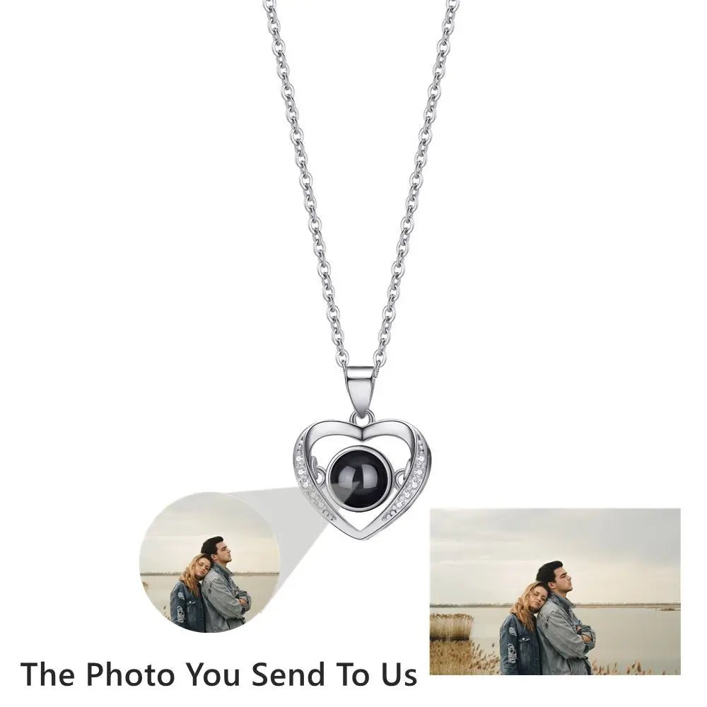 Premium Photo Projection 925 Sterling Silver Necklaces – Over 20 Stunning StylesPhoto Necklaces