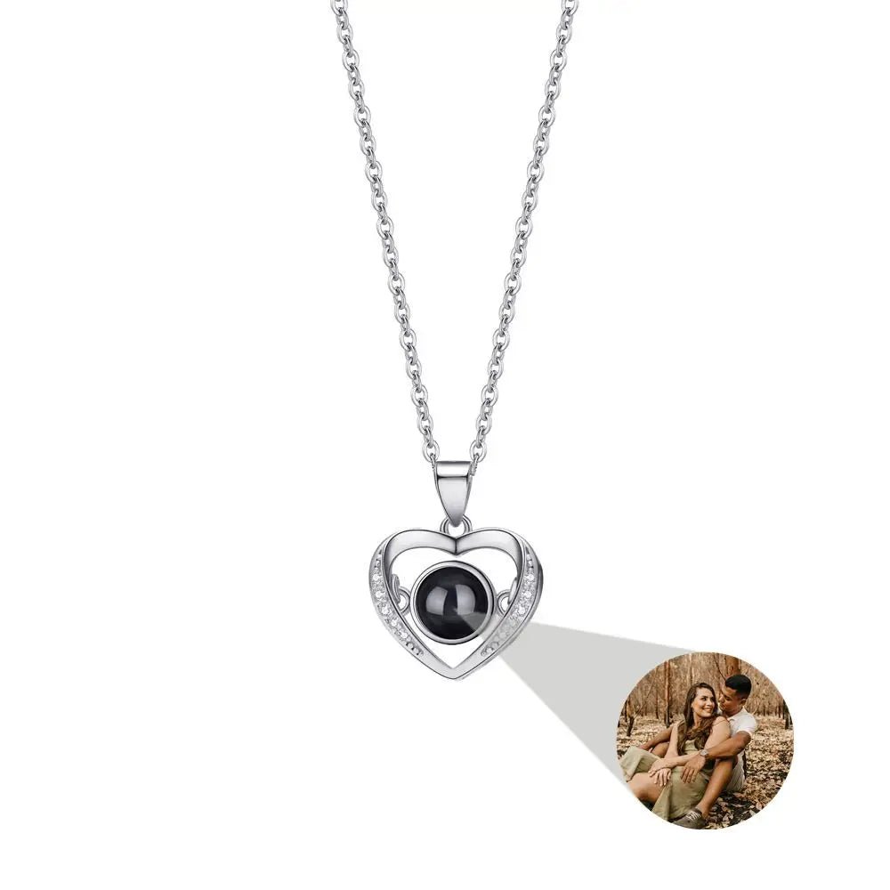 Premium Photo Projection 925 Sterling Silver Necklaces – Over 20 Stunning StylesPhoto Necklaces
