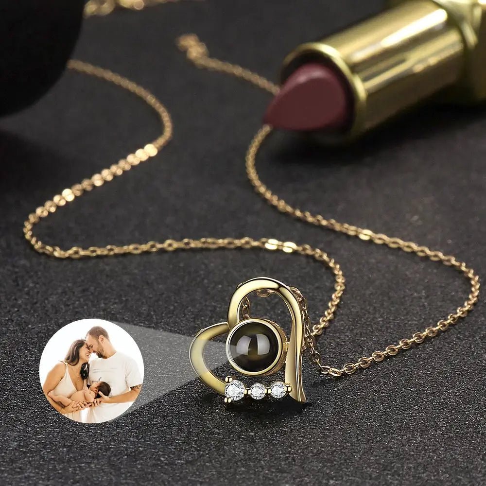 Premium Photo Projection 925 Sterling Silver Necklaces – Over 20 Stunning StylesPhoto Necklaces
