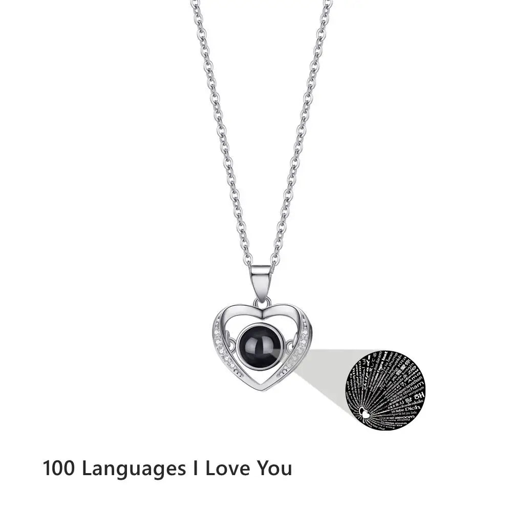 Premium Photo Projection 925 Sterling Silver Necklaces – Over 20 Stunning StylesPhoto Necklaces