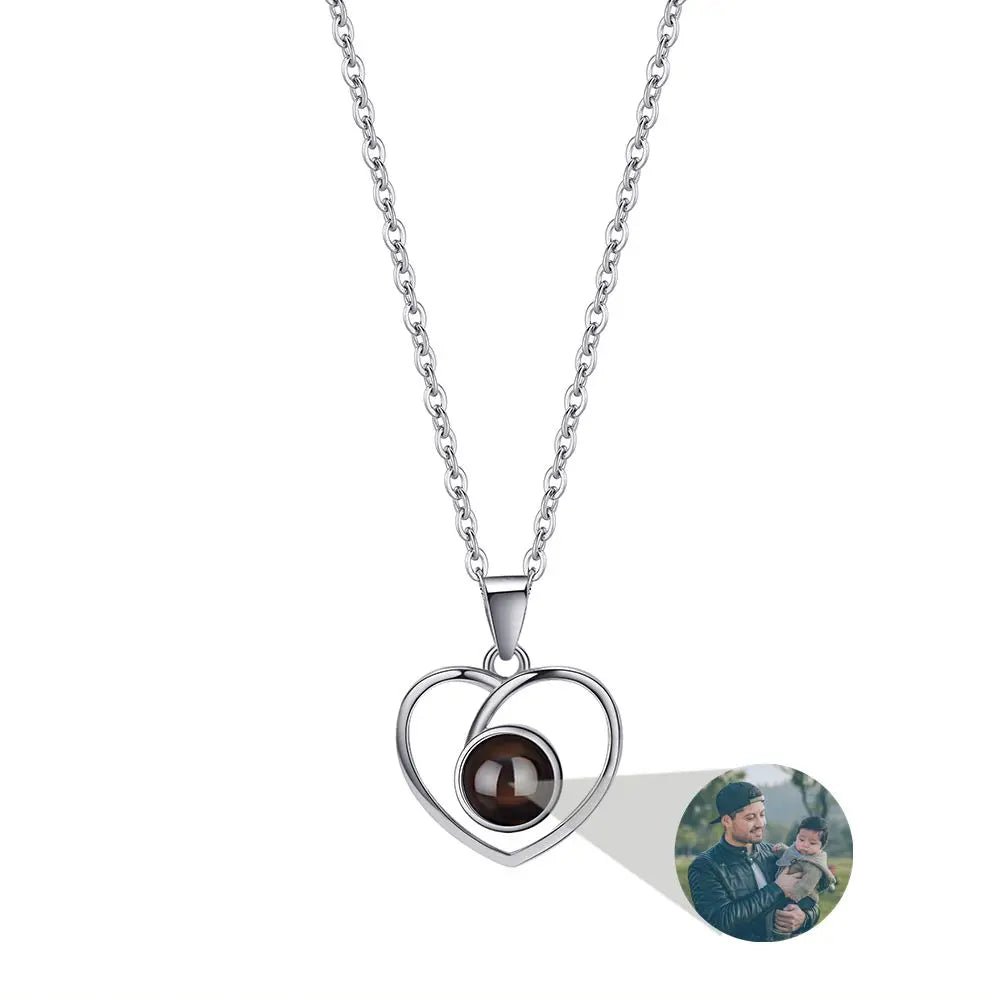 Premium Photo Projection 925 Sterling Silver Necklaces – Over 20 Stunning StylesPhoto Necklaces