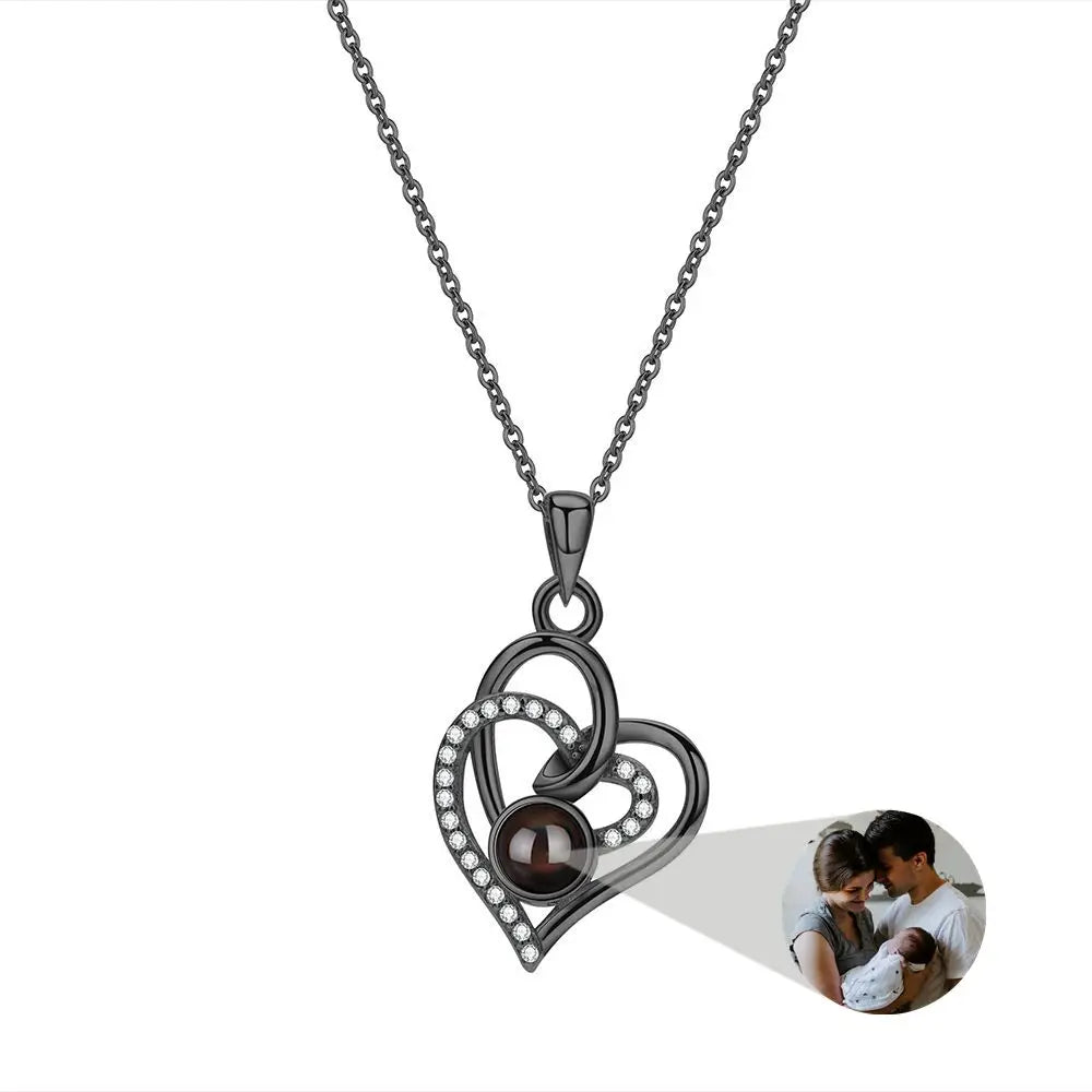 Premium Photo Projection 925 Sterling Silver Necklaces – Over 20 Stunning StylesPhoto Necklaces