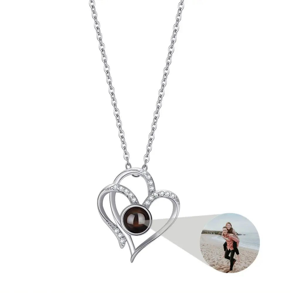 Premium Photo Projection 925 Sterling Silver Necklaces – Over 20 Stunning StylesPhoto Necklaces