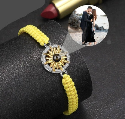 Projection Bracelet Sunflower Braided Braceletbracelet