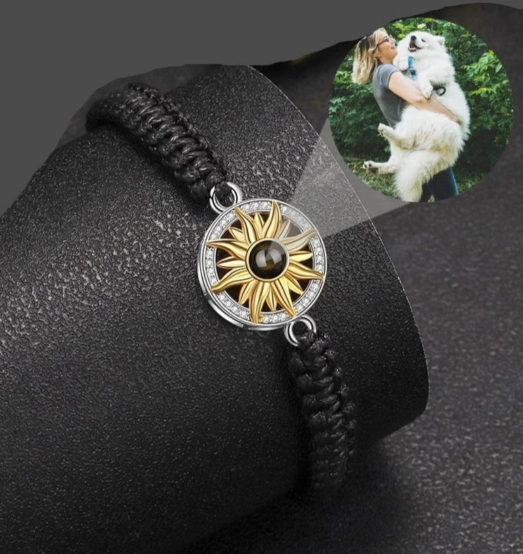 Projection Bracelet Sunflower Braided Braceletbracelet