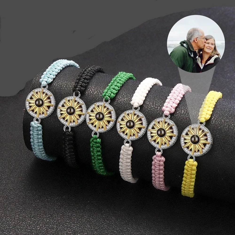 Projection Bracelet Sunflower Braided Braceletbracelet