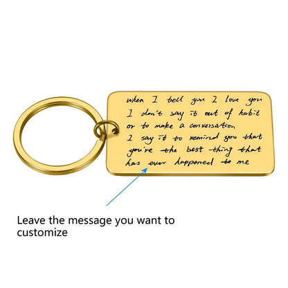 gold custom engraved with your own handwriting gold large rectangle